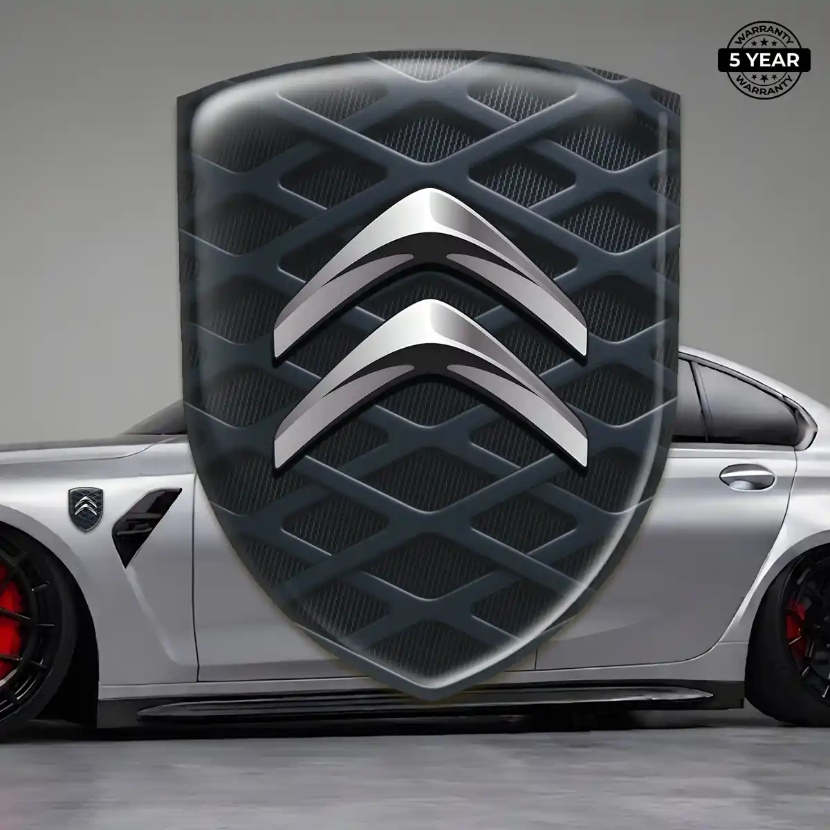 Citroen 3D Logo Sticker Outer Style
