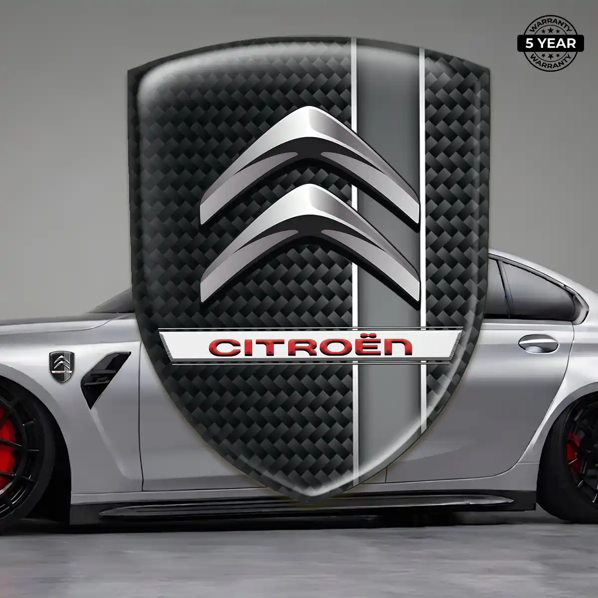Citroen 3D Logo Sticker Premium Dome