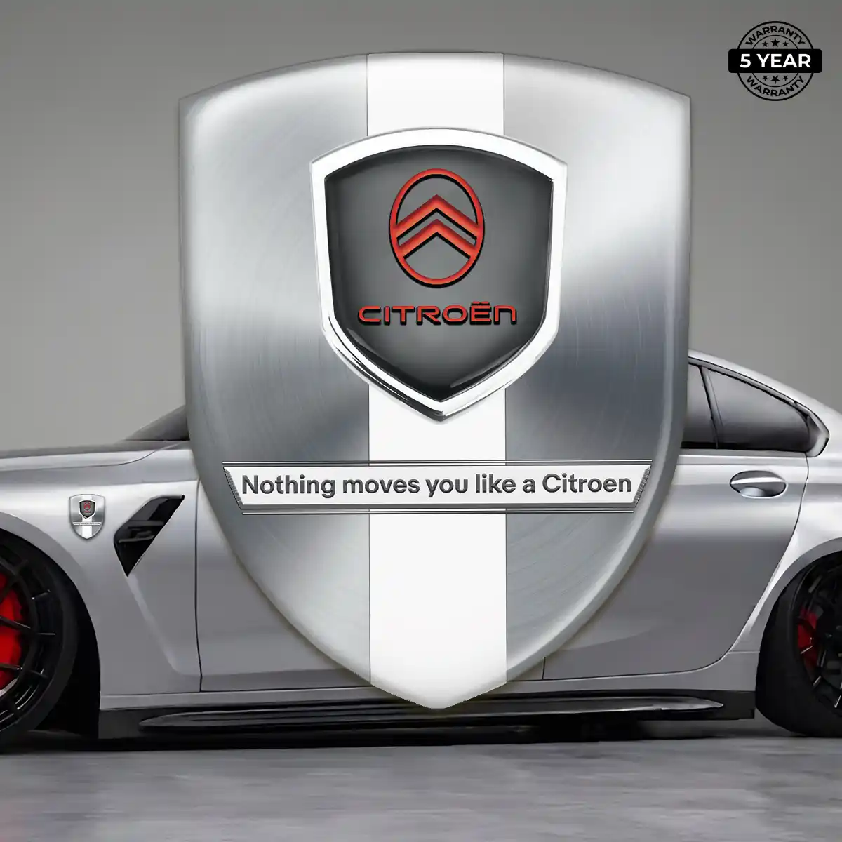 Citroen 3D Logo Sticker Resin Luxe