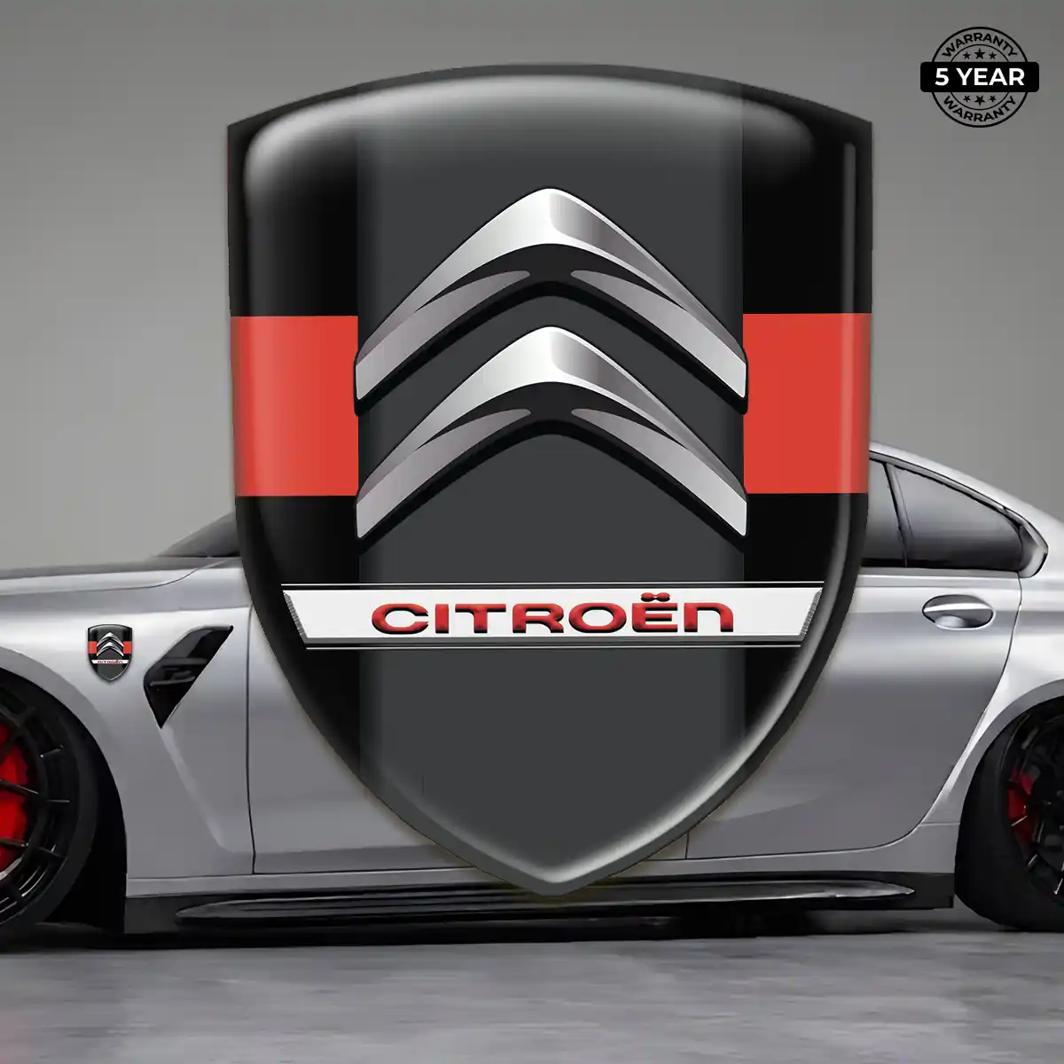 Citroen 3D Logo Sticker Signature Grade
