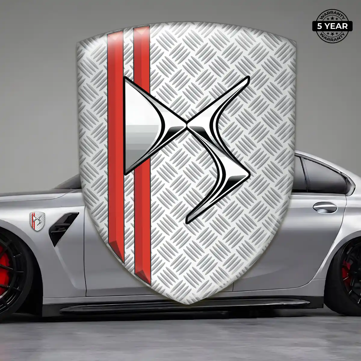 Citroen 3D Logo Sticker Sleek Style