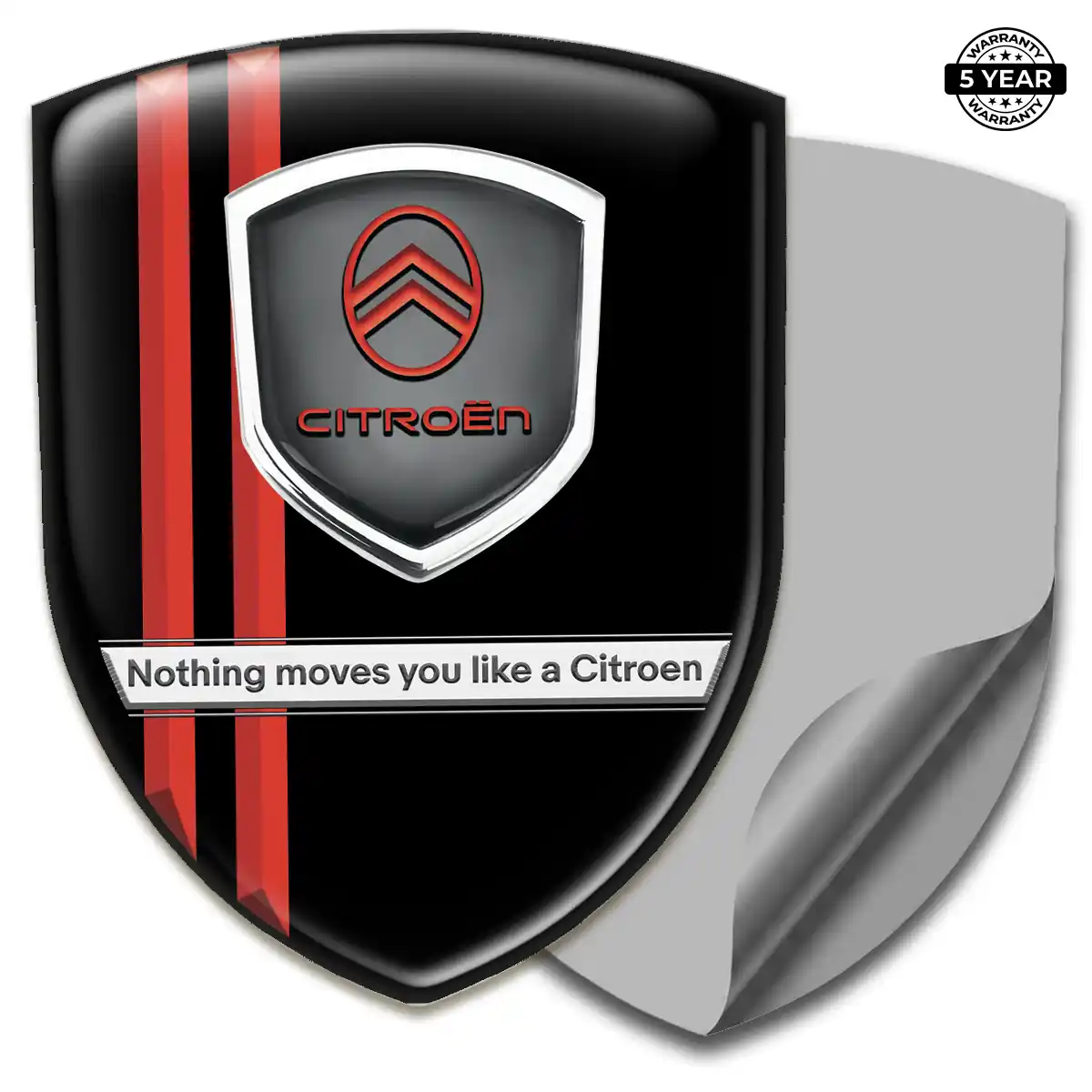 Citroen 3D Resin Sticker Interior Elegance