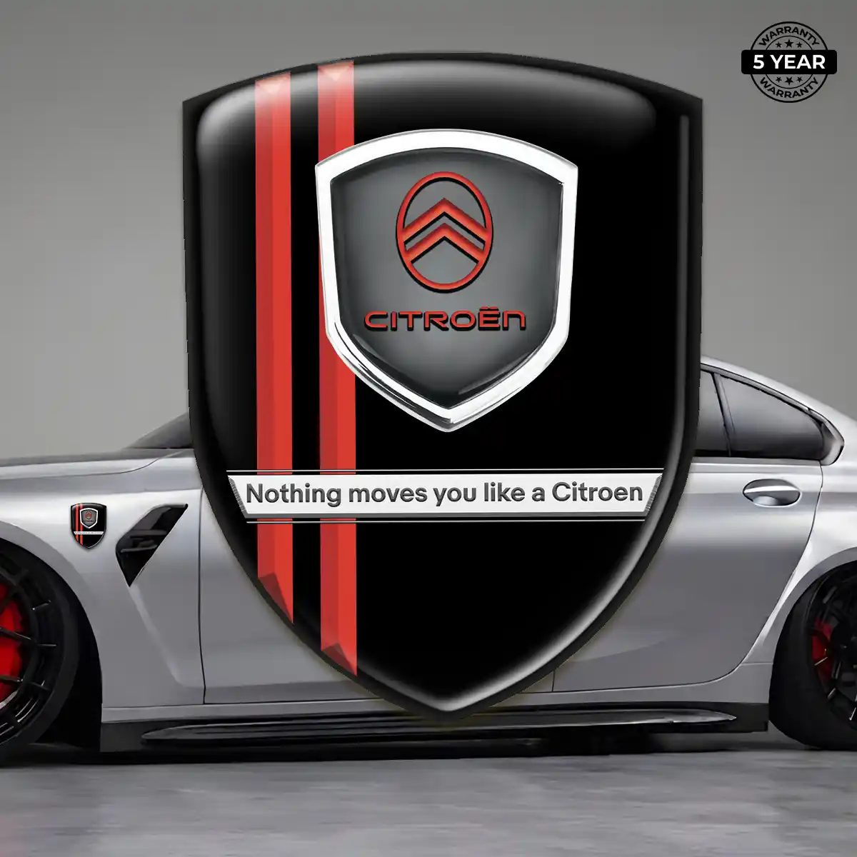 Citroen 3D Resin Sticker Interior Elegance