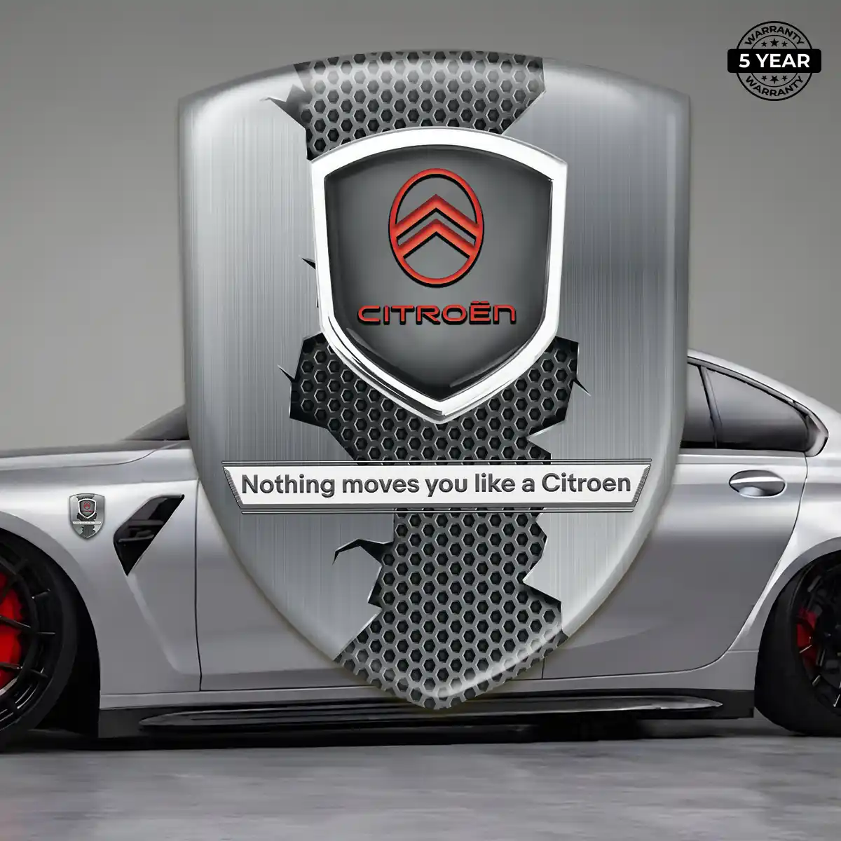 Citroen 3D Resin Sticker Interior Luxe