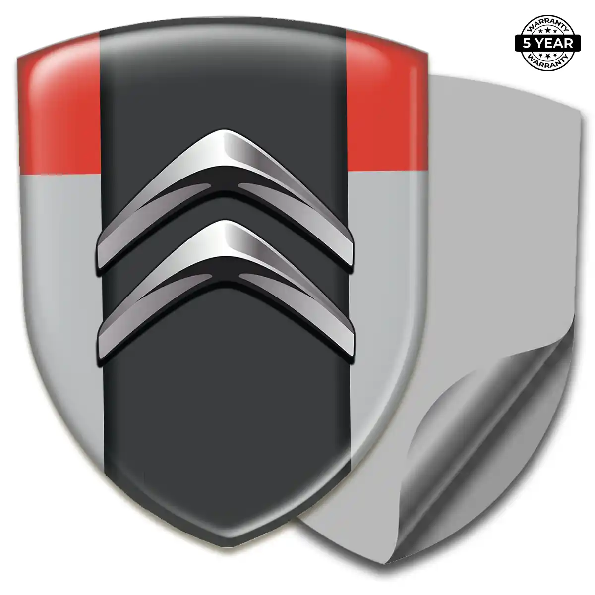 Citroen 3D Resin Sticker Premium Dome
