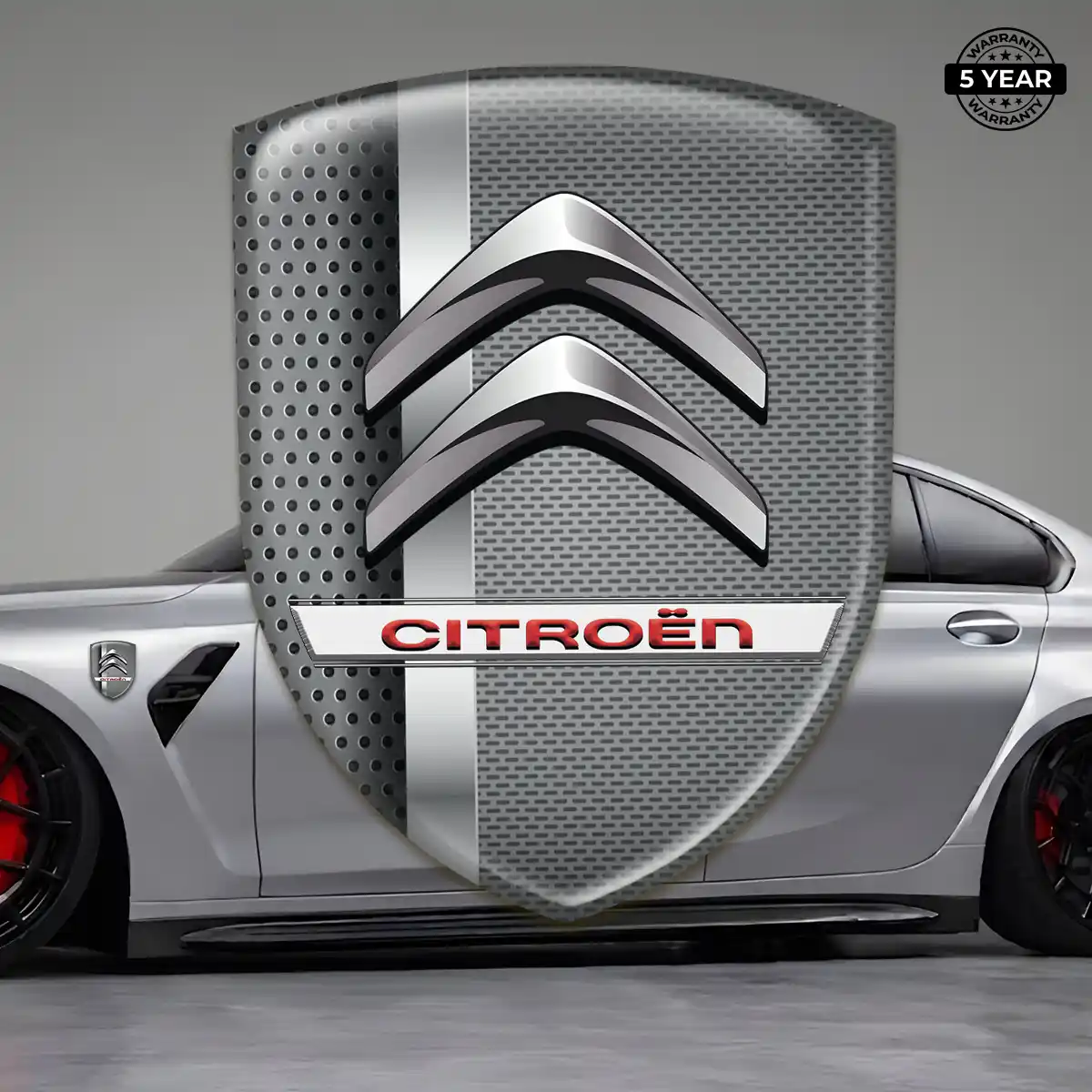 Citroen 3D Resin Sticker Refined Design