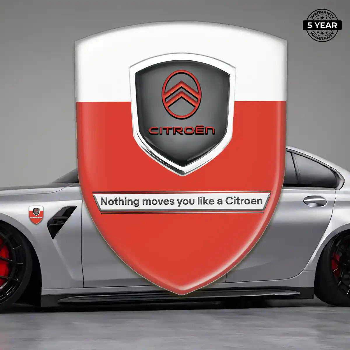Citroen Automotive Emblem Sticker Cabin Style