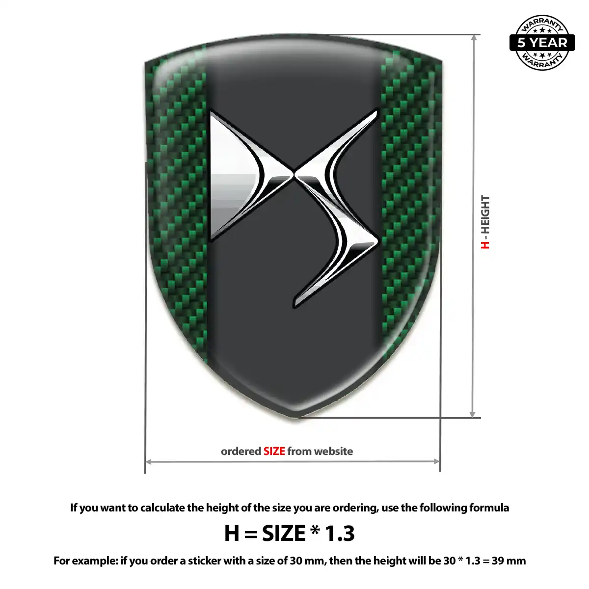Citroen Automotive Emblem Sticker Noble Edition