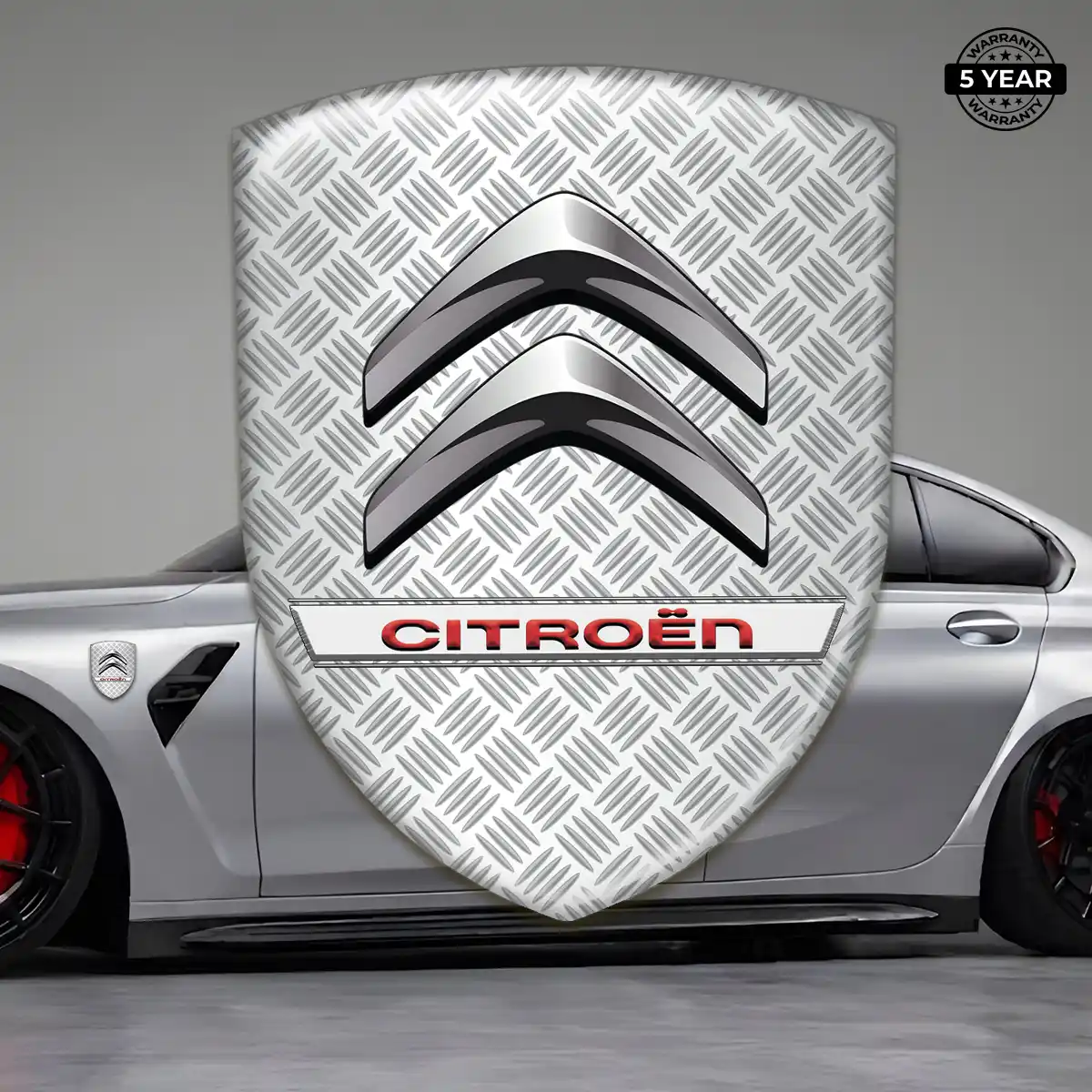 Citroen Automotive Emblem Sticker Premium Dome