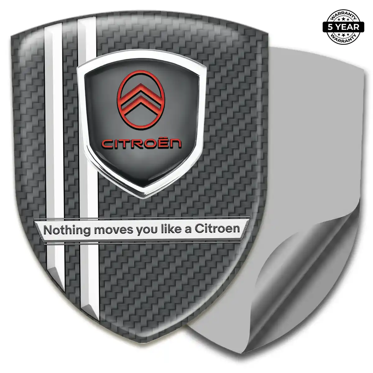 Citroen Automotive Emblem Sticker Resin Luxe