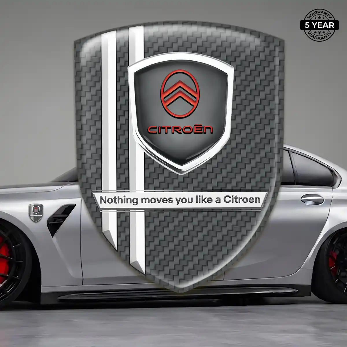 Citroen Automotive Emblem Sticker Resin Luxe