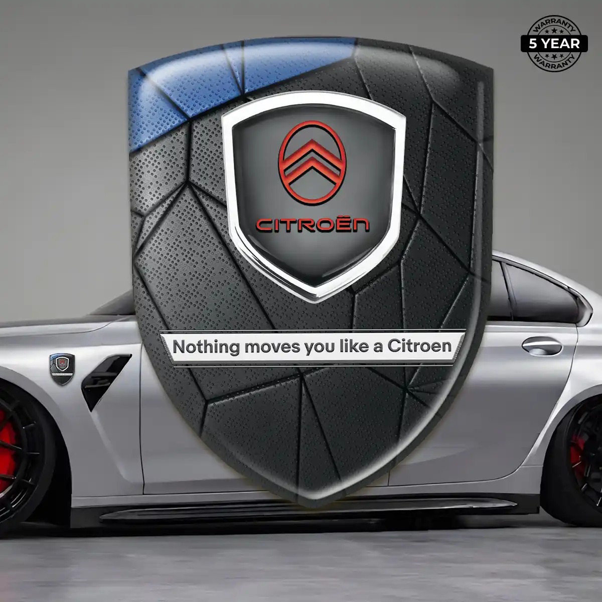 Citroen Automotive Emblem Sticker Sleek Style