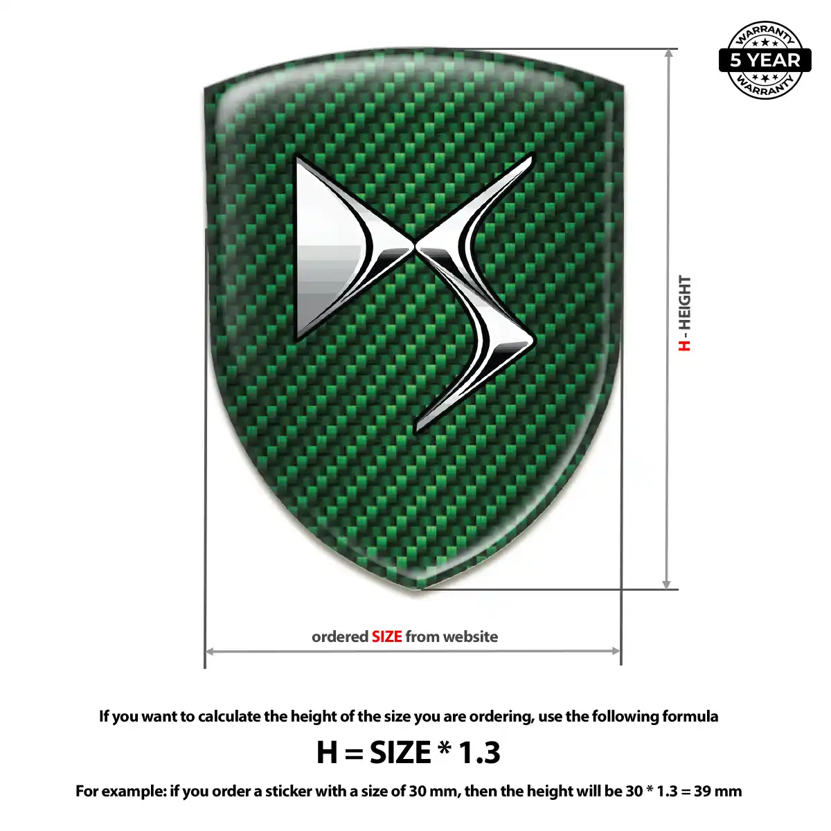 Citroen Automotive Resin Decal Deluxe Edition