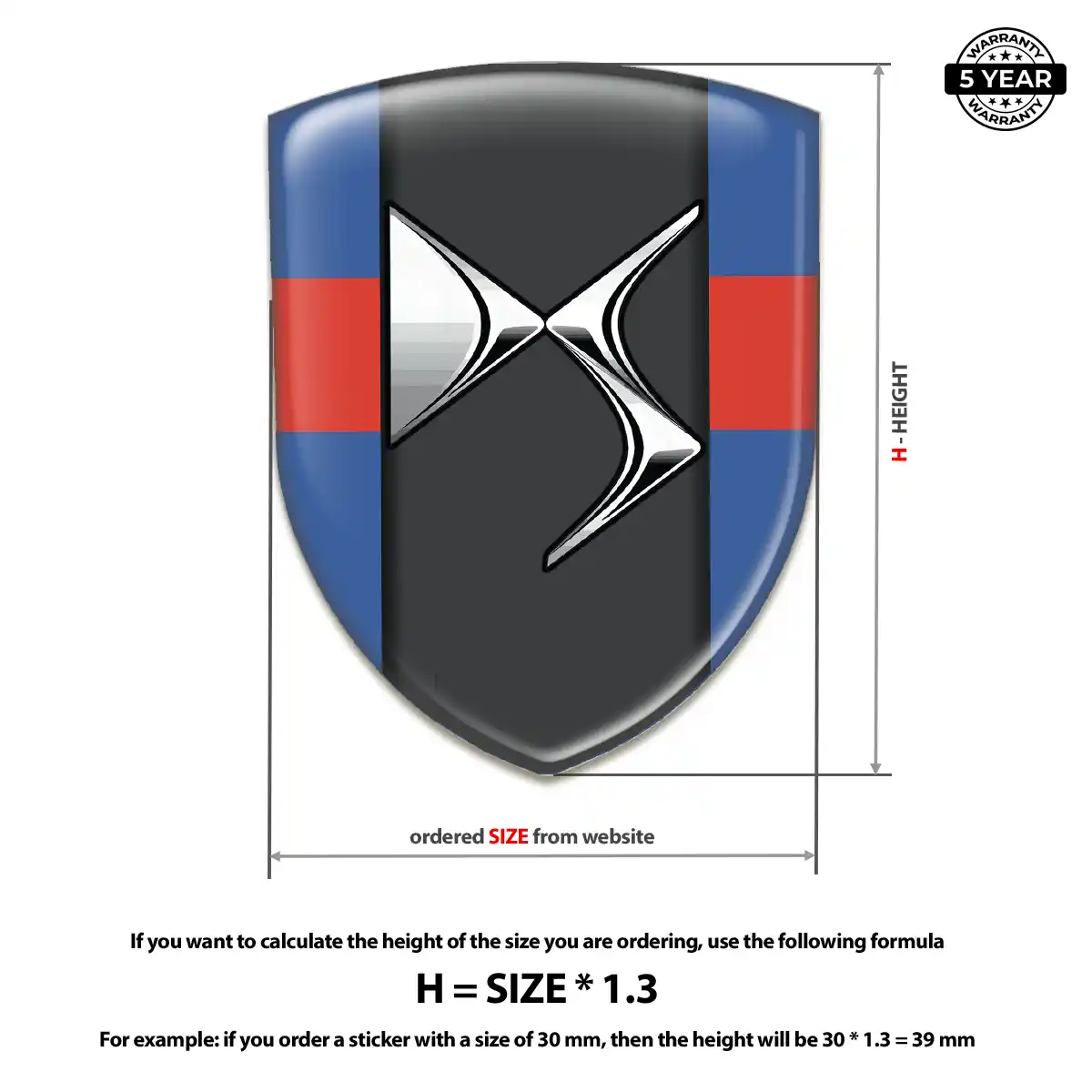 Citroen Automotive Resin Decal Resin Elite