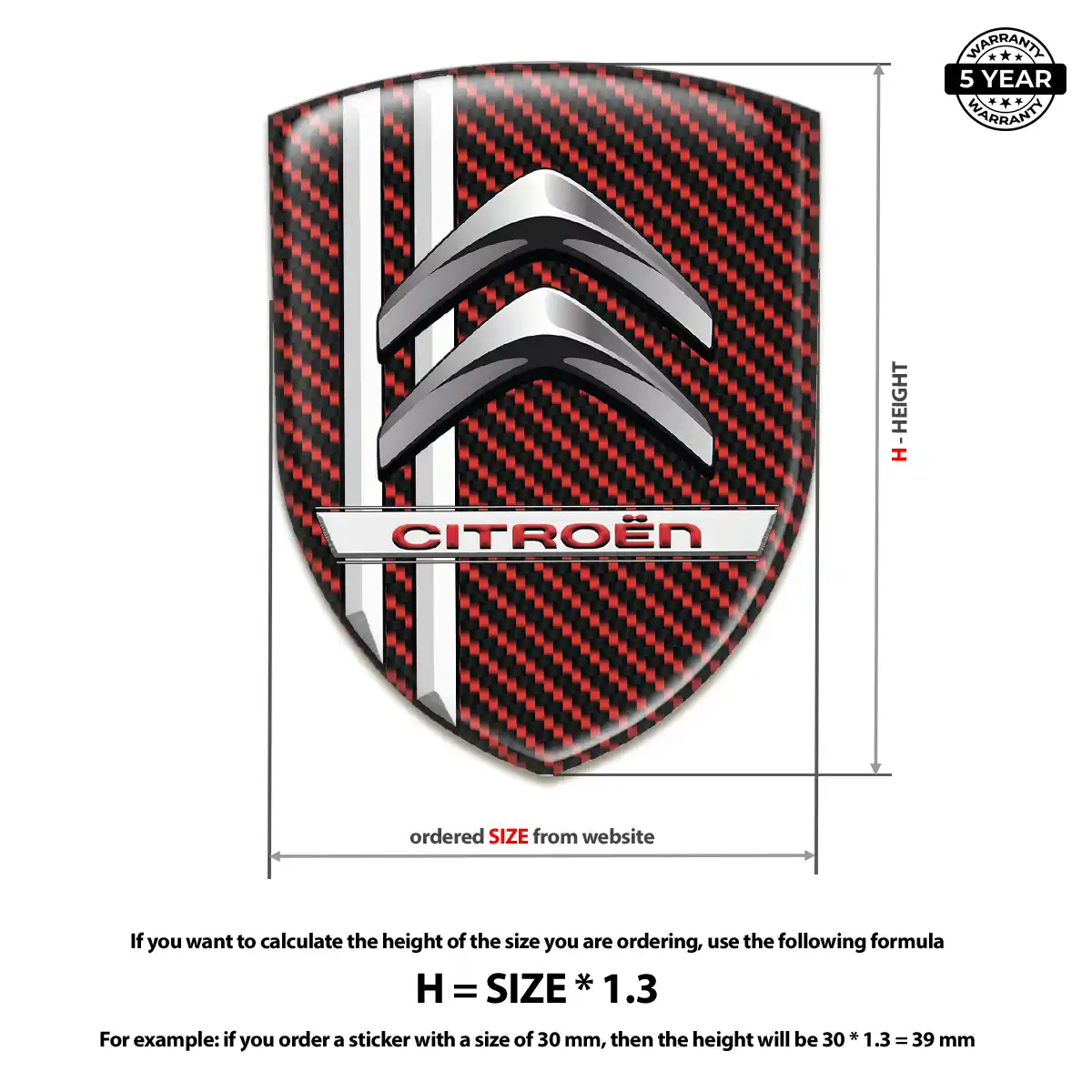 Citroen Badge Elite Finish