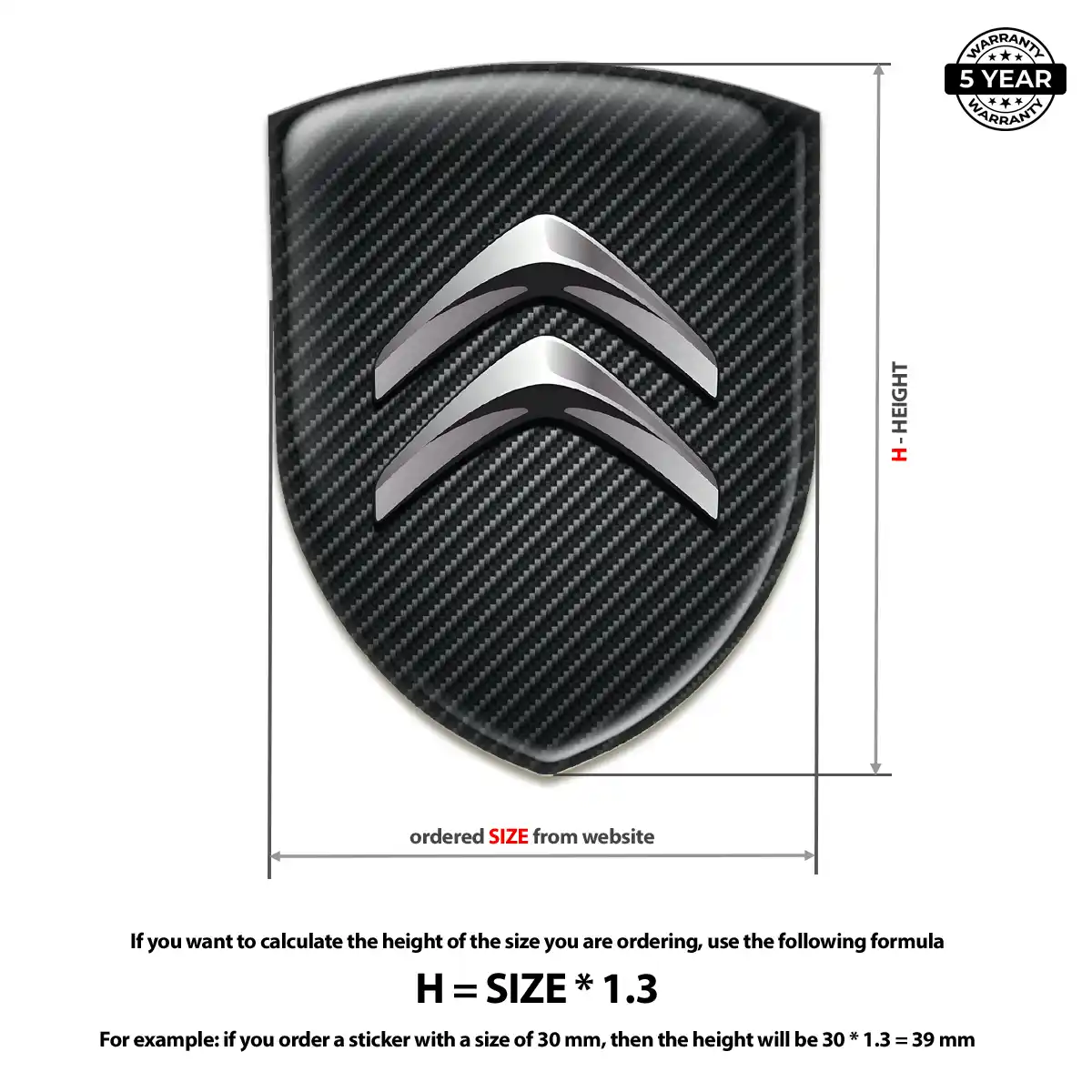 Citroen Badge Outer Style