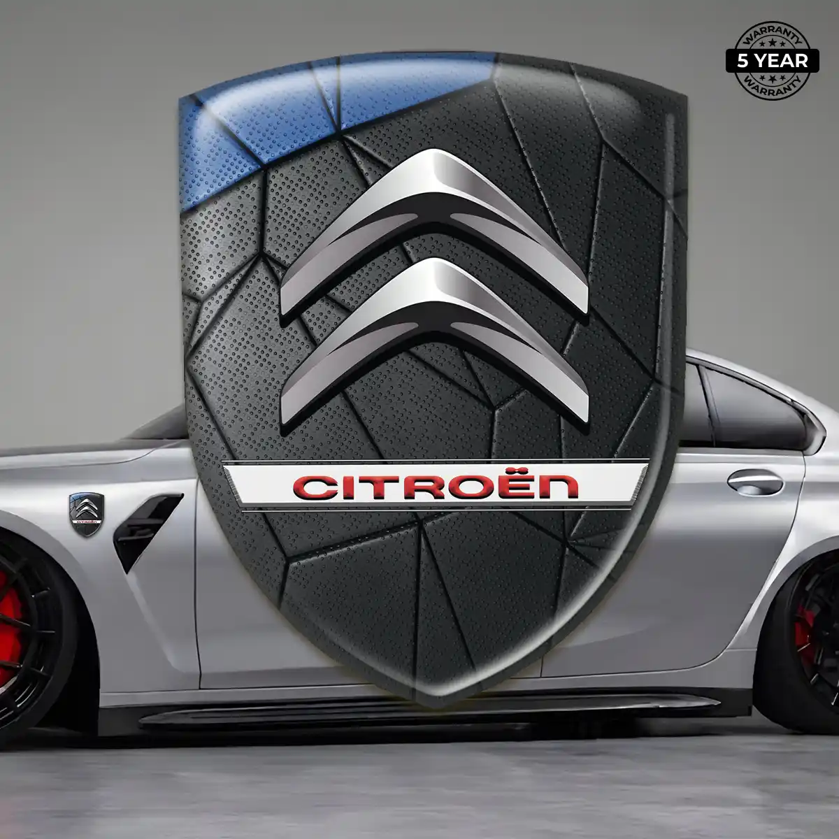 Citroen Car Badge Sticker Premium Dome