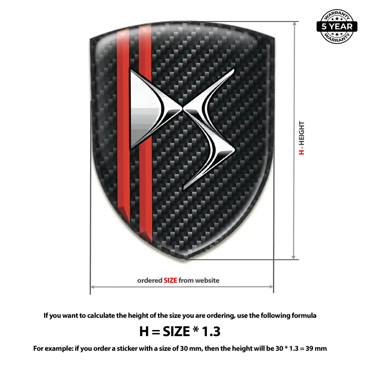 Citroen Car Badge Sticker Prime Quality