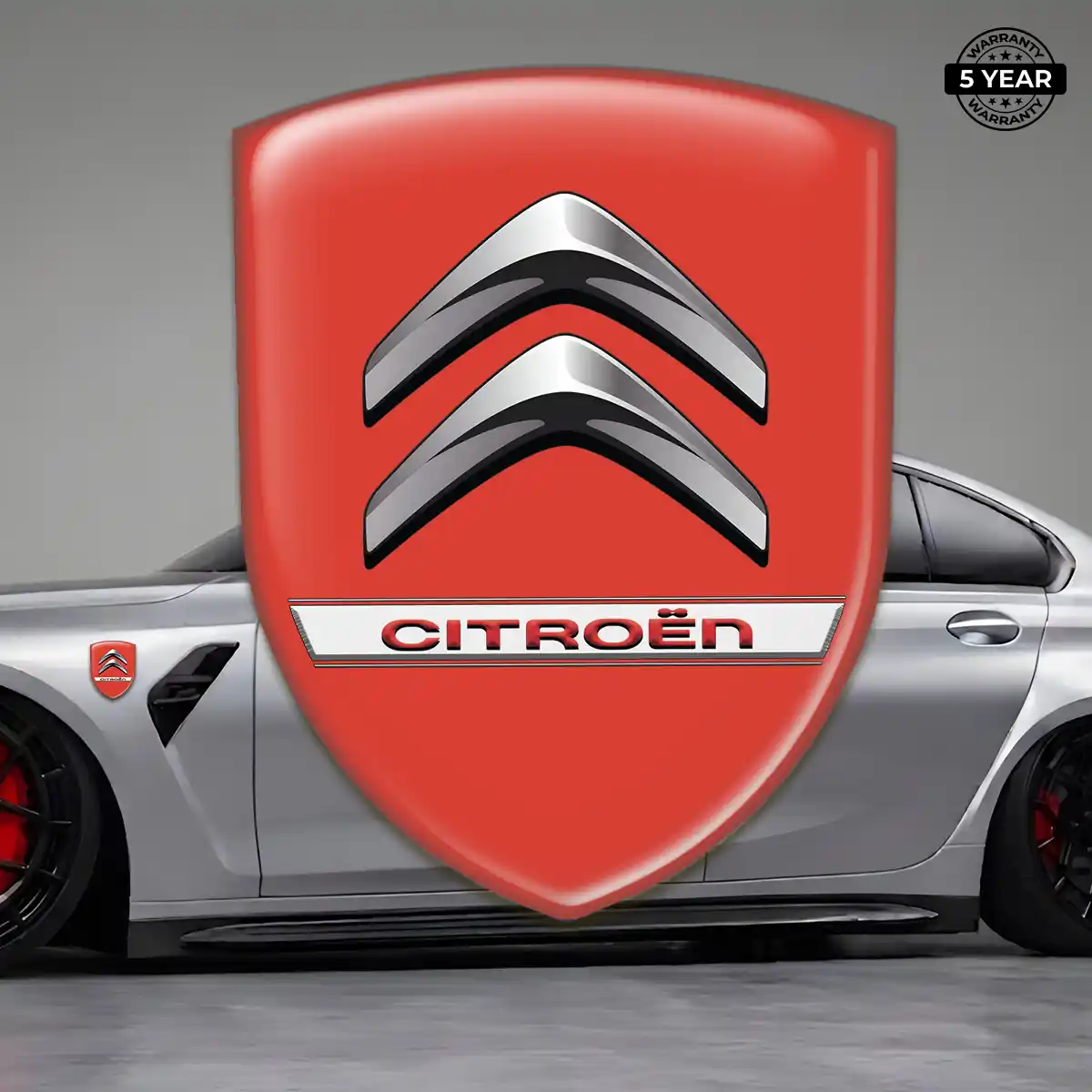 Citroen Car Badge Sticker Sleek Style