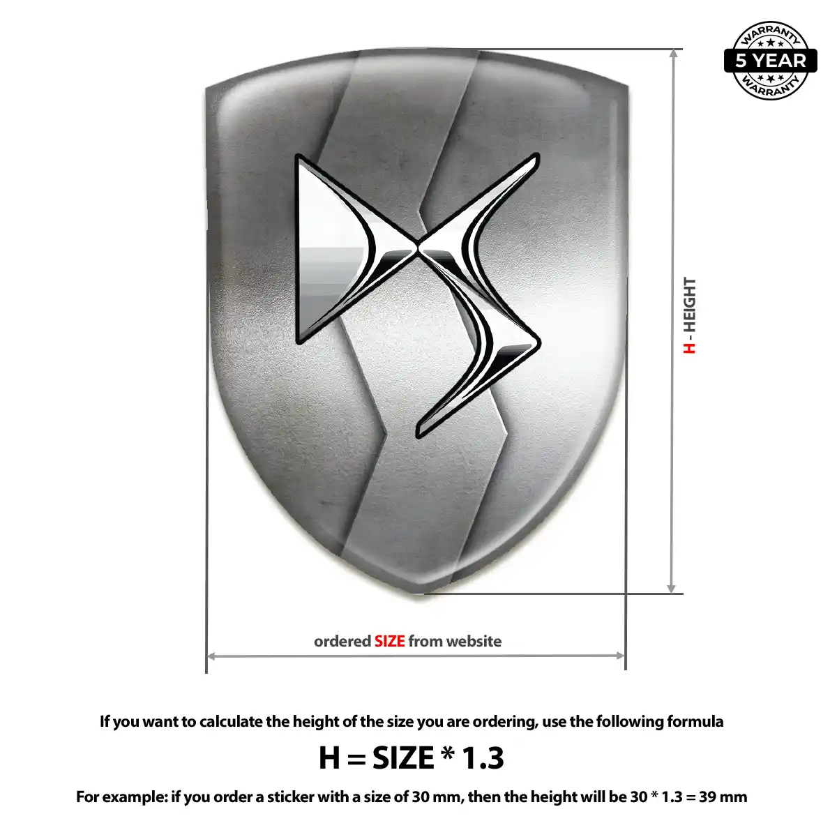 Citroen Car Emblem Decal Exterior Luxe