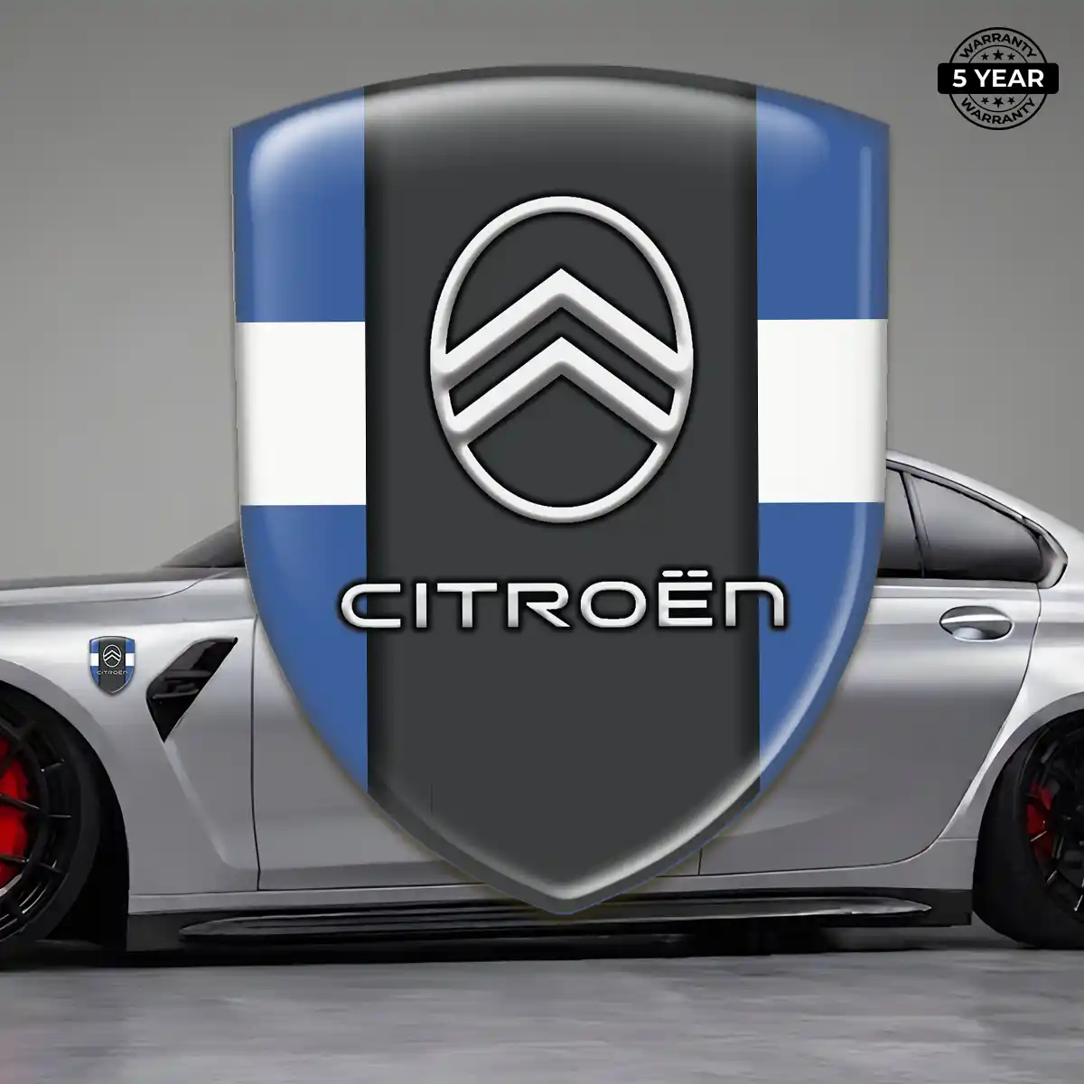 Citroen Car Emblem Decal Premium Dome