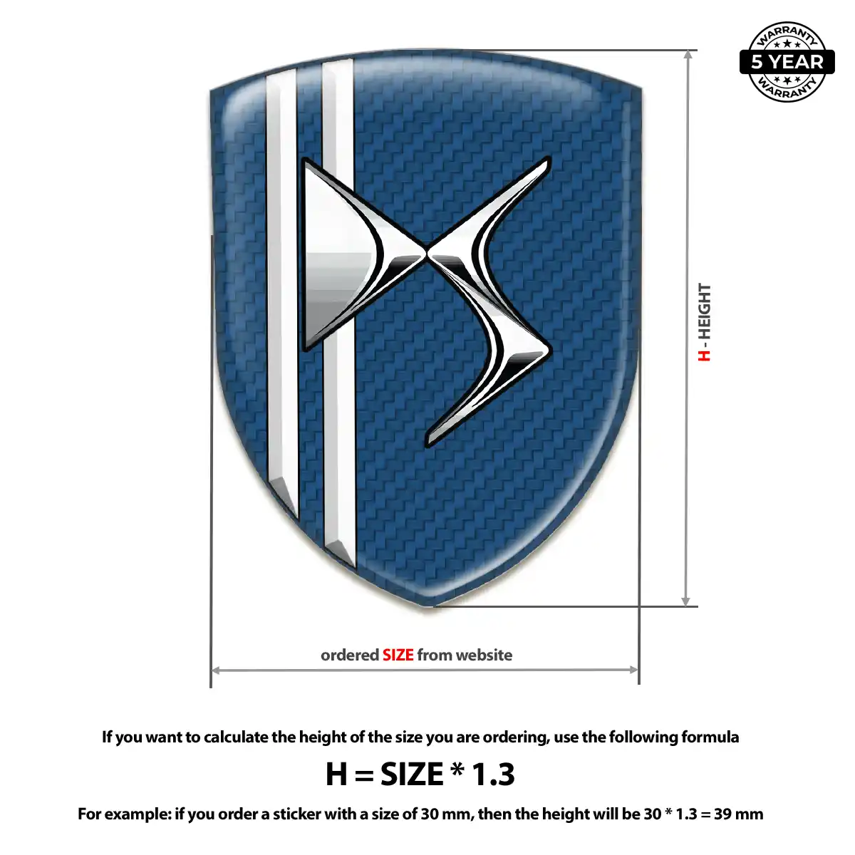 Citroen Car Emblem Decal Signature Grade