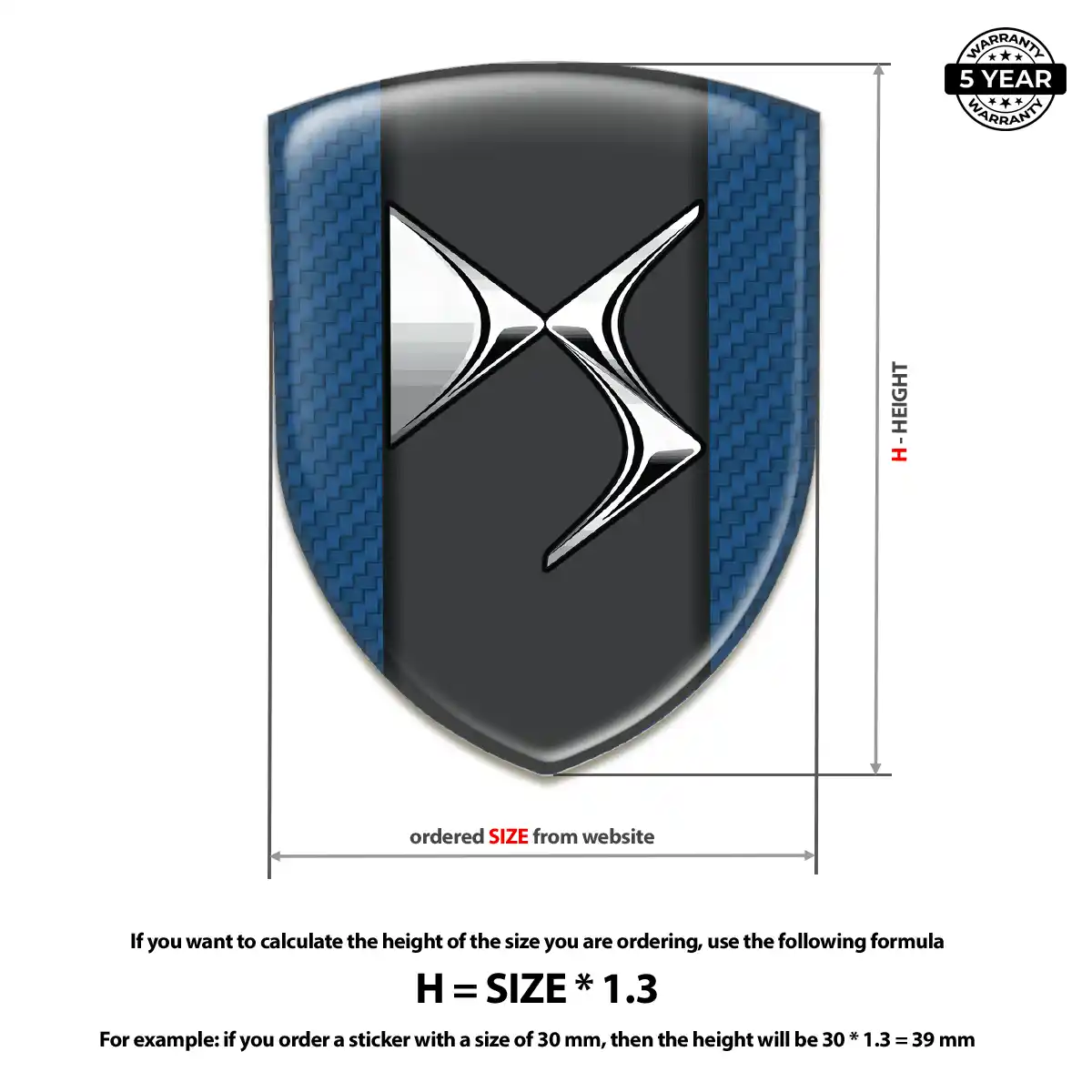 Citroen Car Emblem Decal Sleek Style