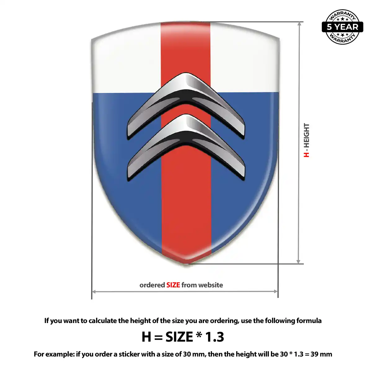 Citroen Car Emblem Decal Superior Craft