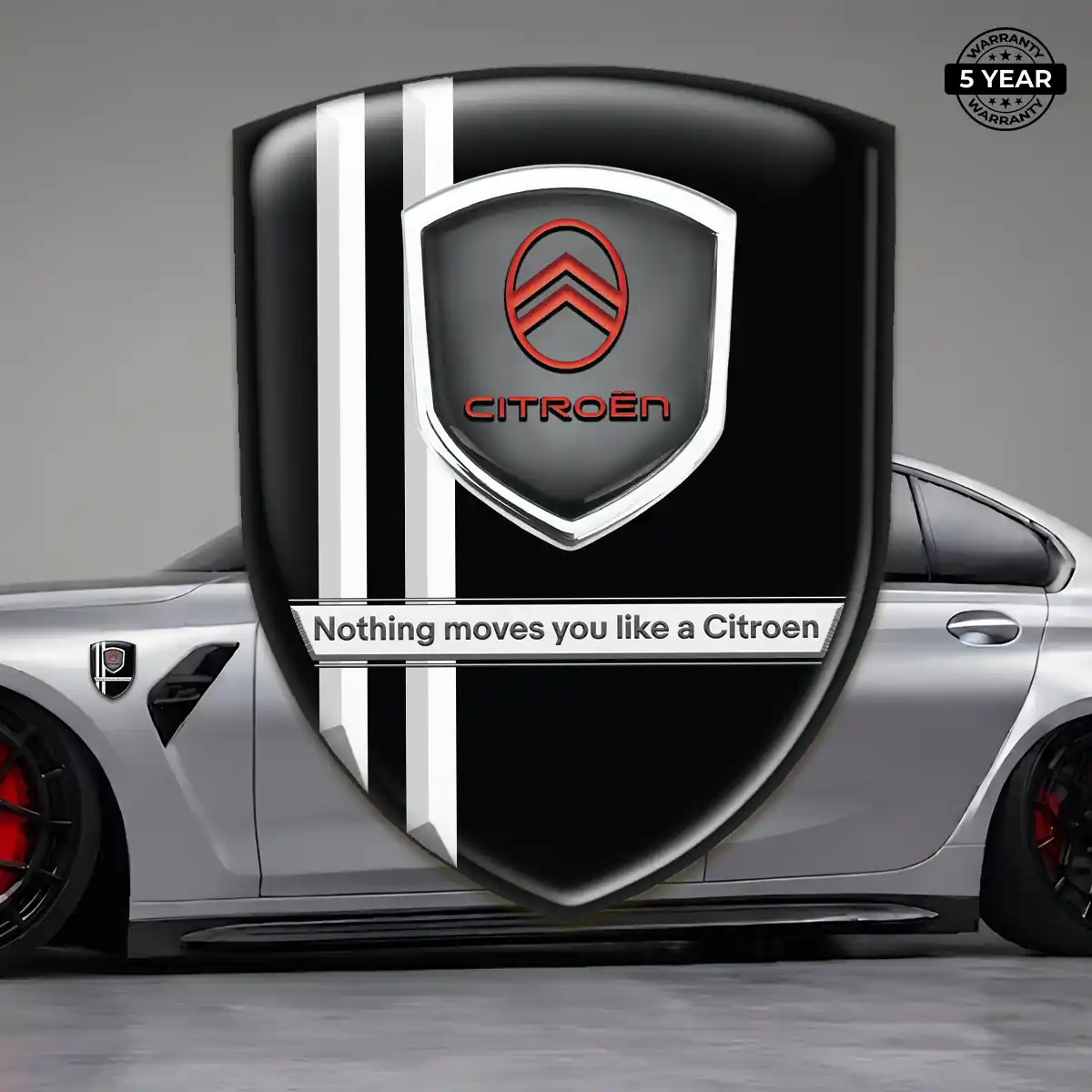 Citroen Car Emblem Overlay Cabin Style