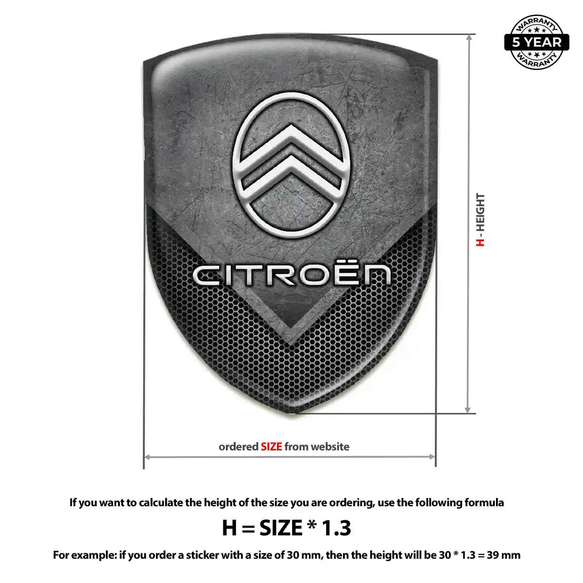 Citroen Car Emblem Overlay Exclusive Series