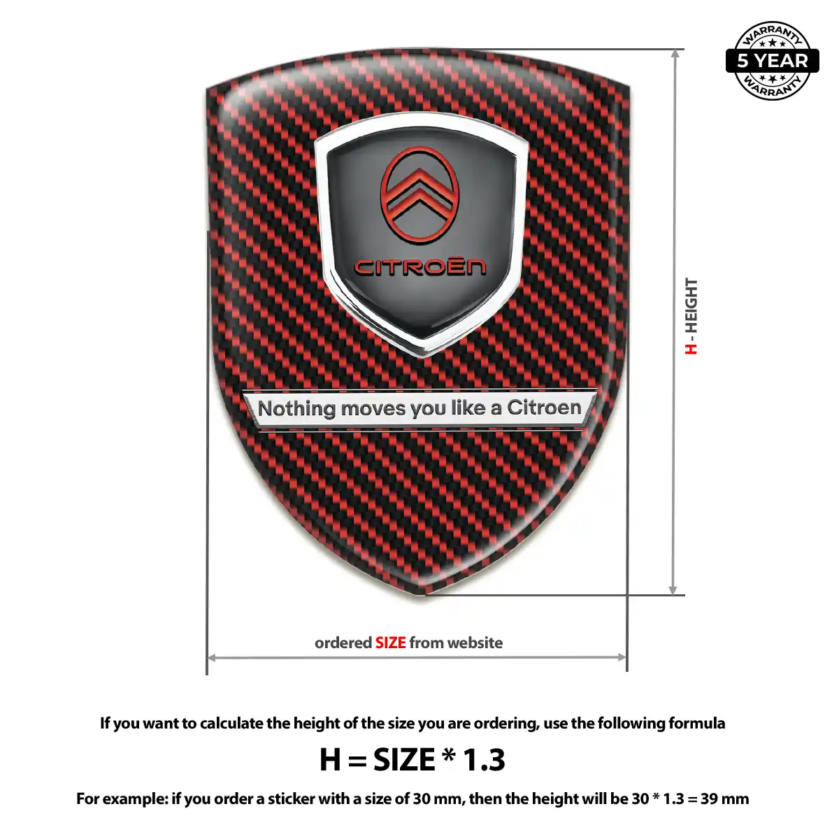 Citroen Car Emblem Overlay Noble Edition