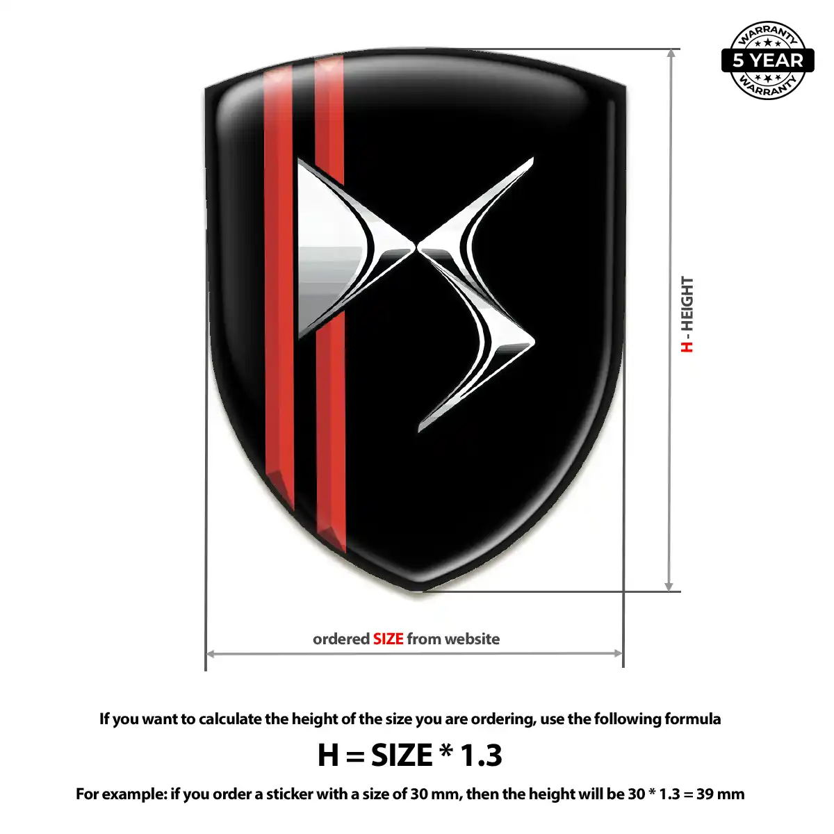 Citroen Car Emblem Overlay Outer Style
