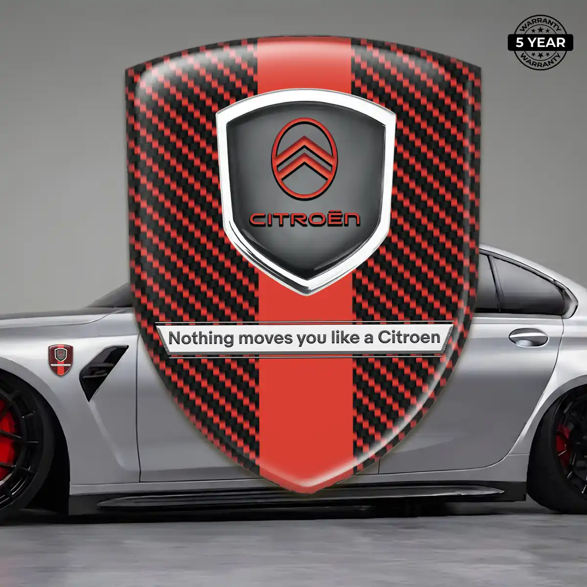 Citroen Car Emblem Overlay Refined Design