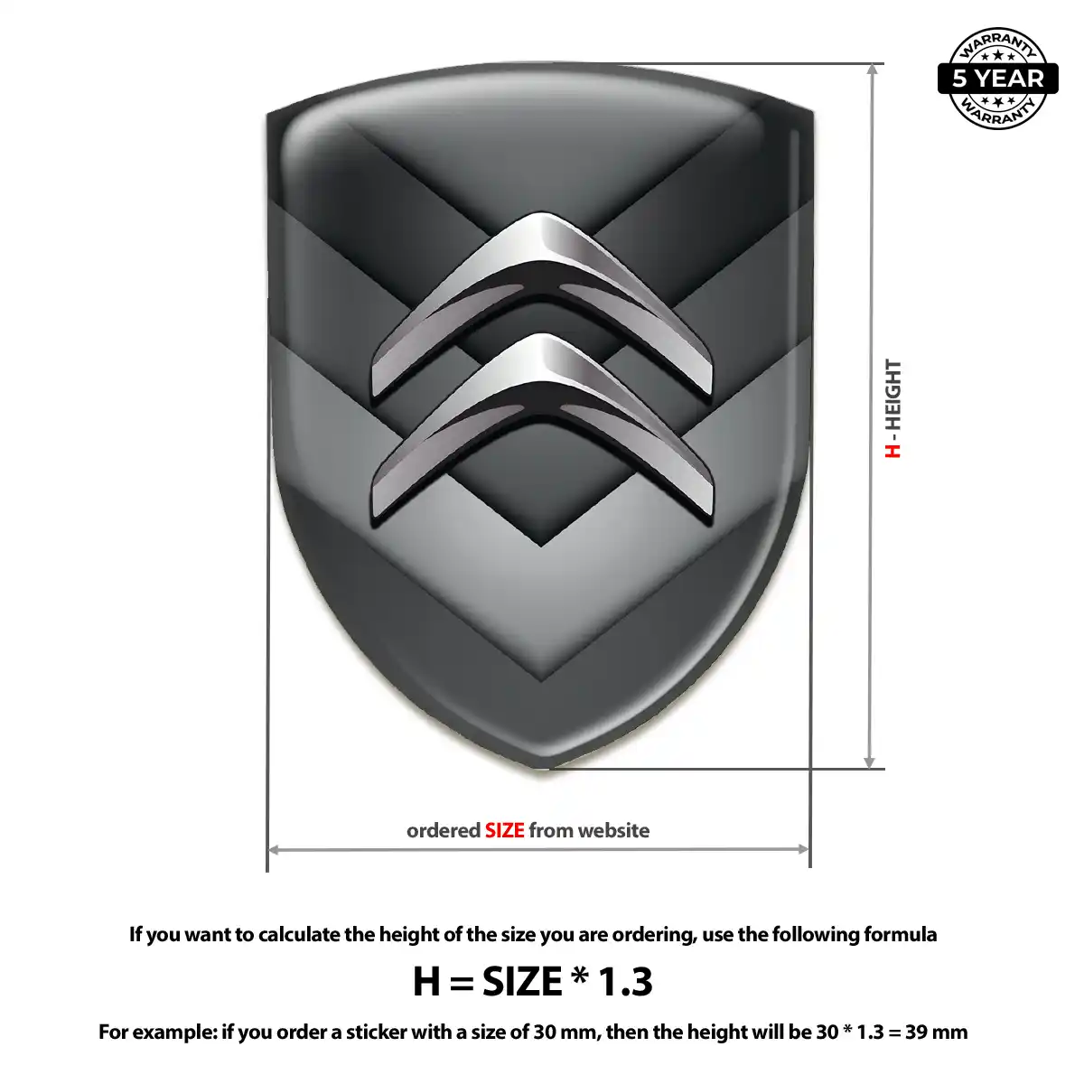 Citroen Car Emblem Overlay Superior Craft
