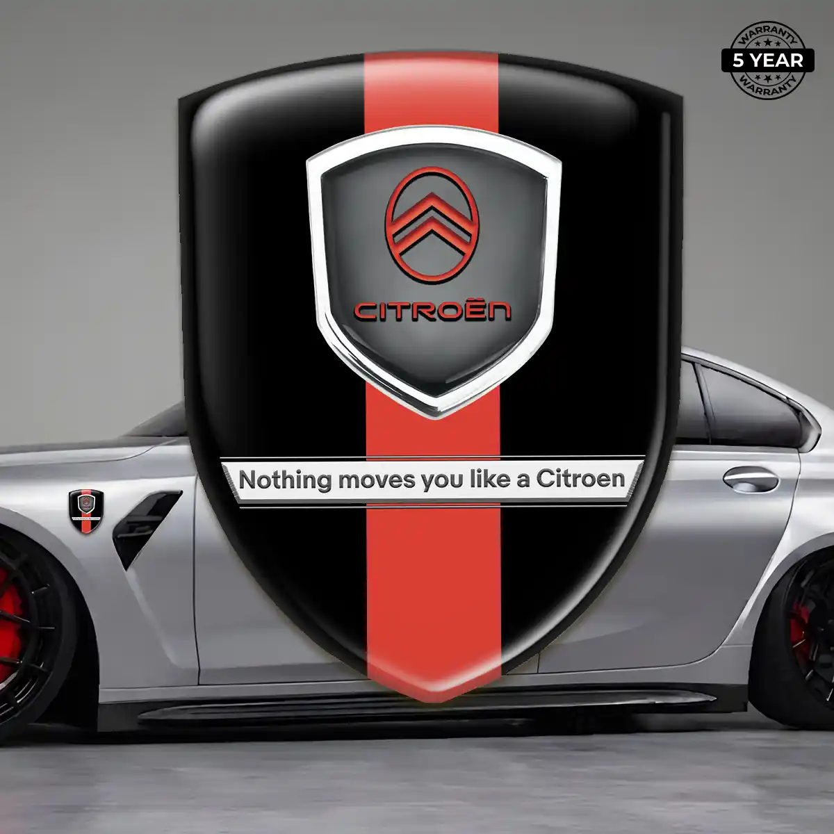 Citroen Car Emblem Sticker Exterior Luxe