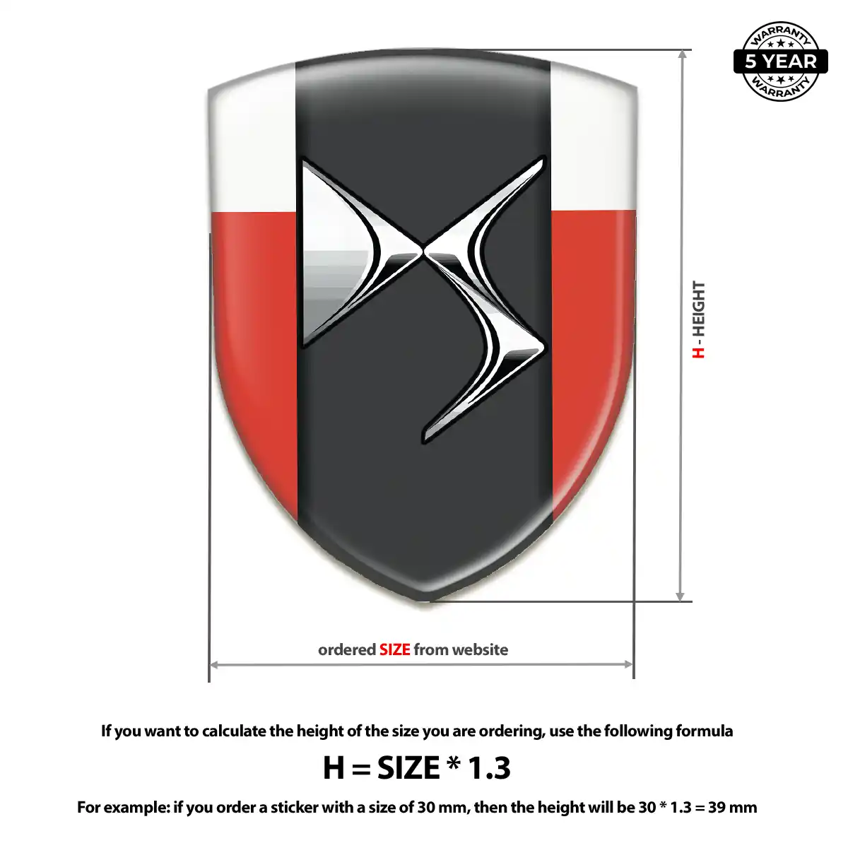 Citroen Car Emblem Sticker Opulent Line