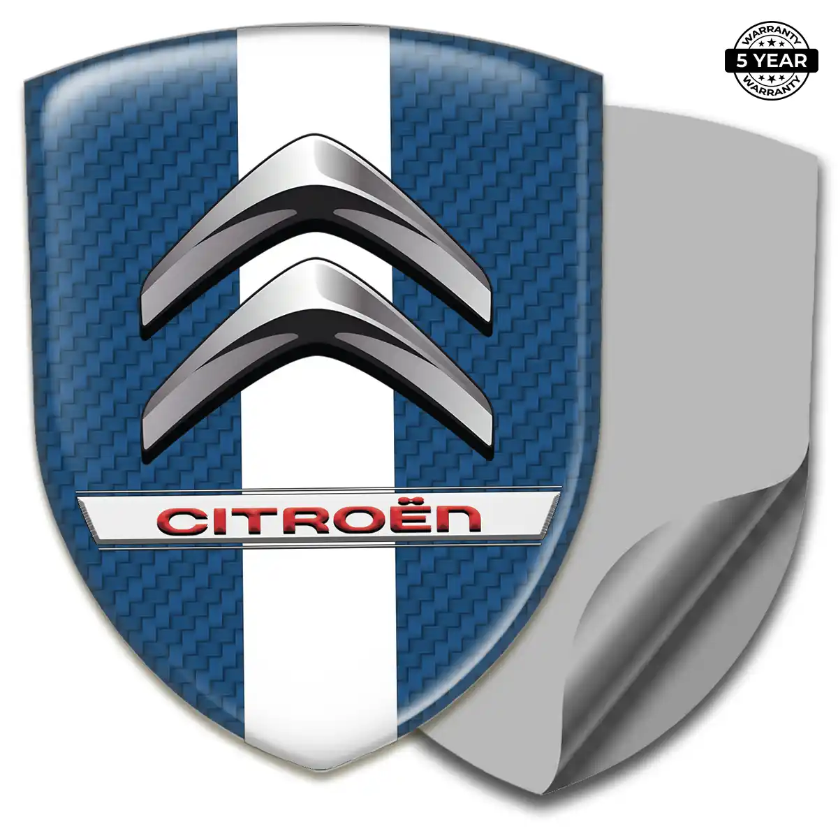 Citroen Car Emblem Sticker Premium Dome