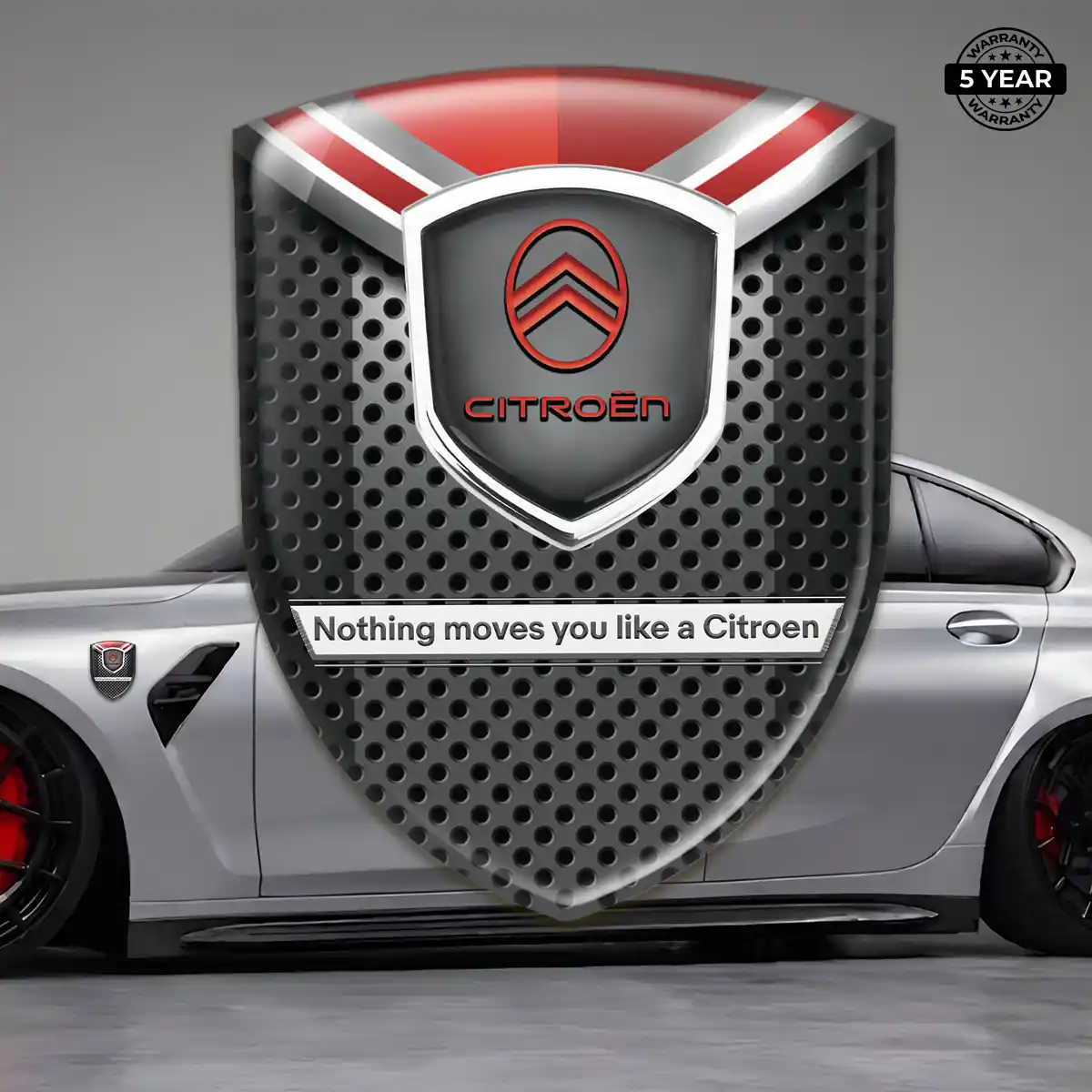 Citroen Car Emblem Sticker Prestige Line