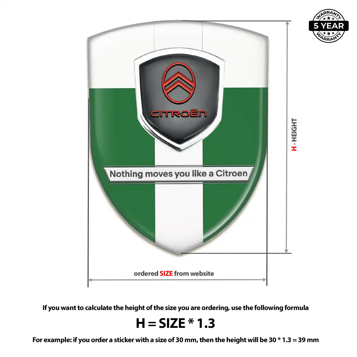 Citroen Car Emblem Sticker Prime Quality