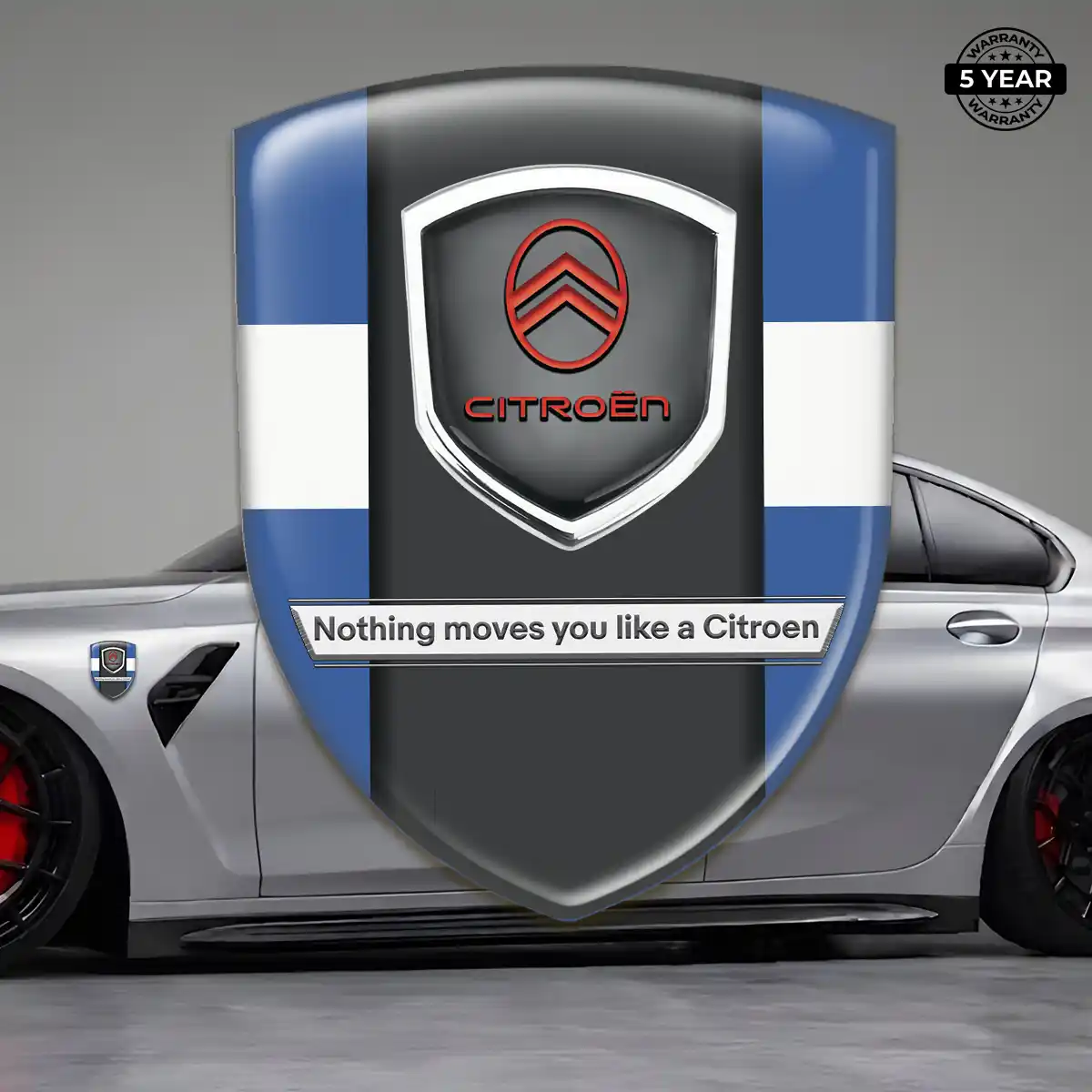 Citroen Car Emblem Sticker Signature Grade