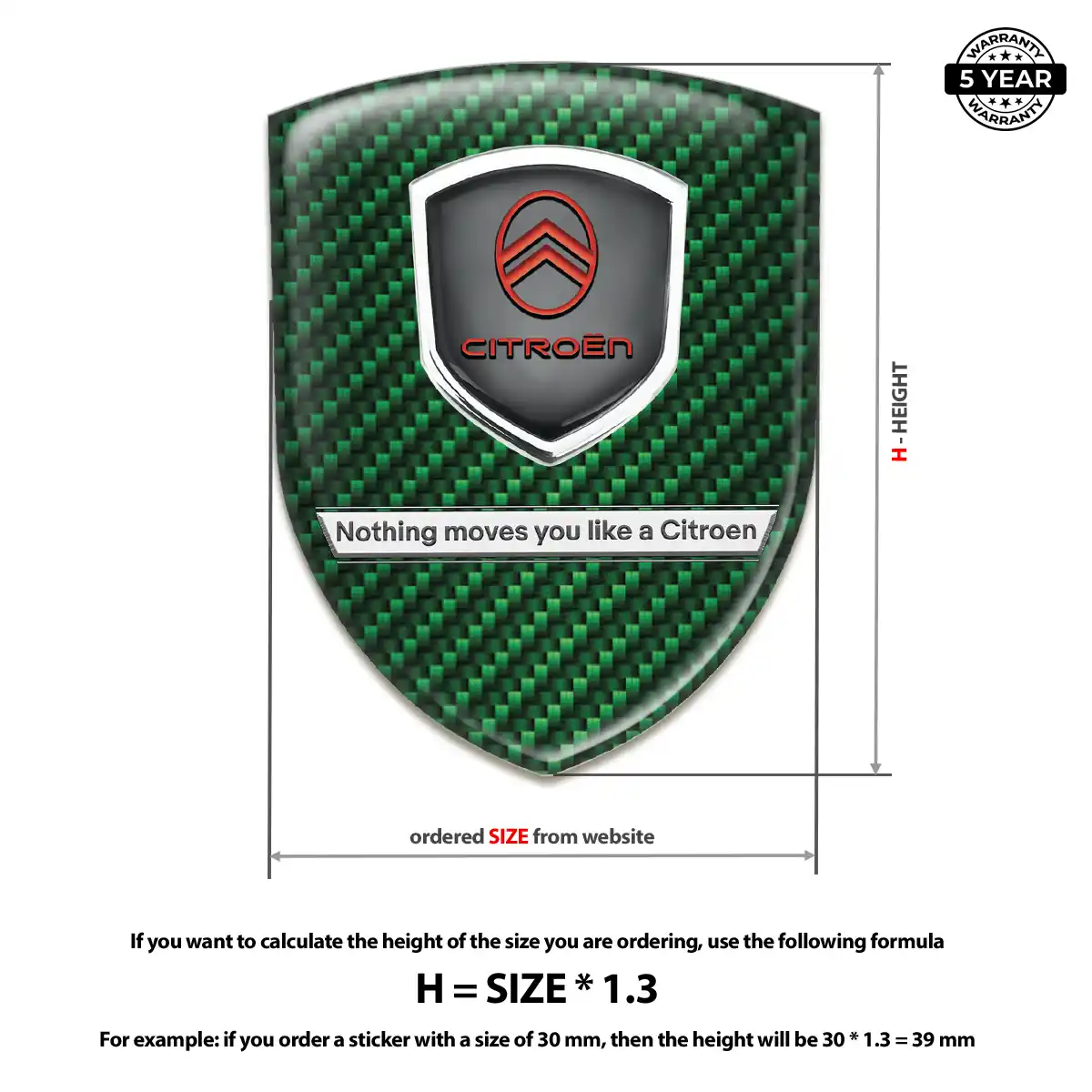 Citroen Car Emblem Sticker Sleek Style