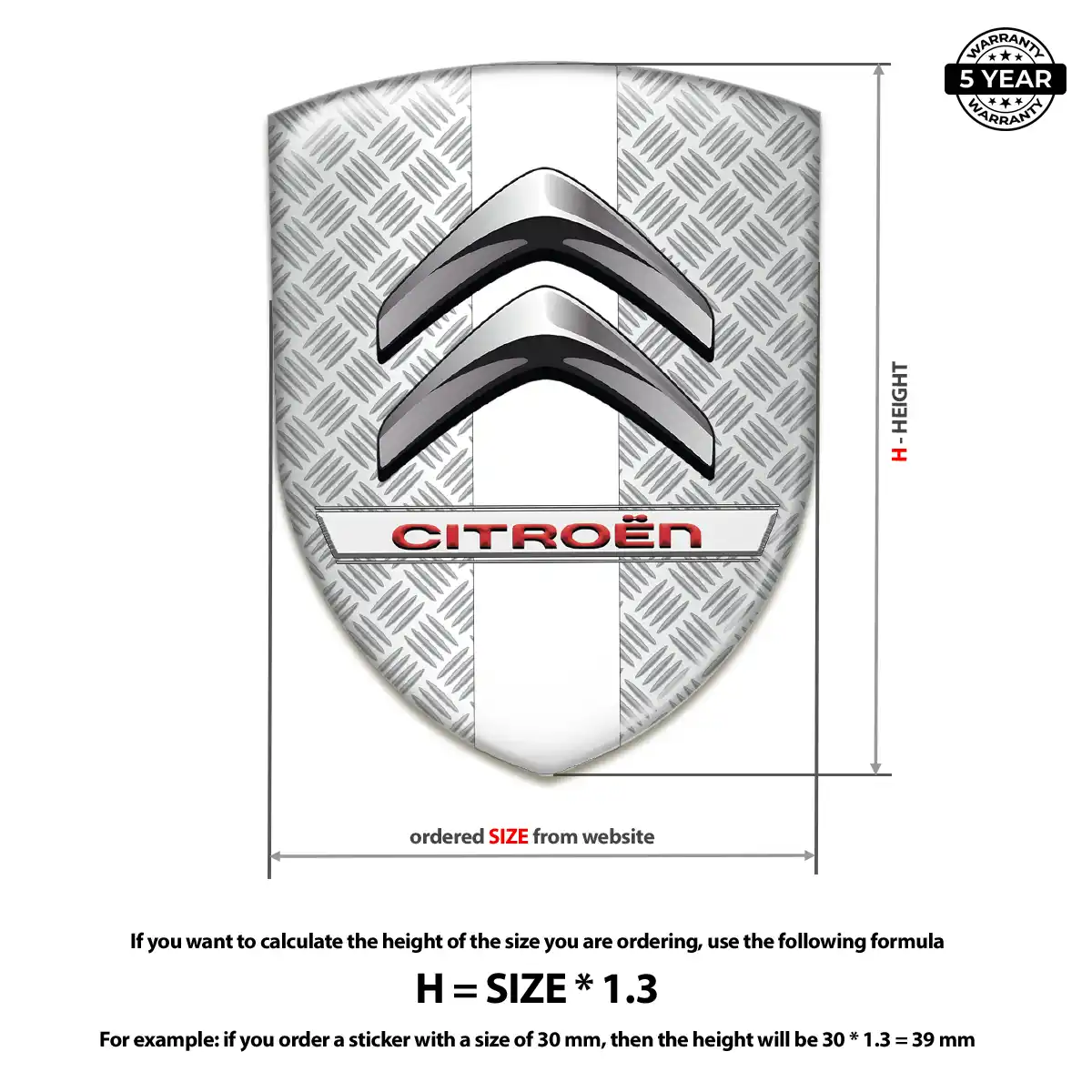 Citroen Car Logo Decal Exterior Luxe