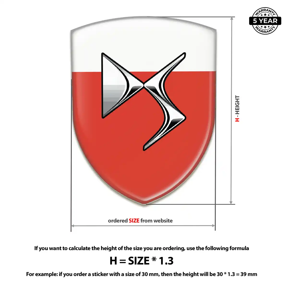 Citroen Car Logo Decal Interior Luxe