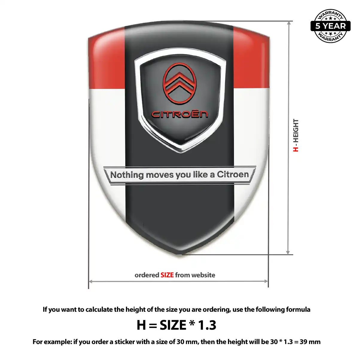 Citroen Crest Emblem Cabin Style