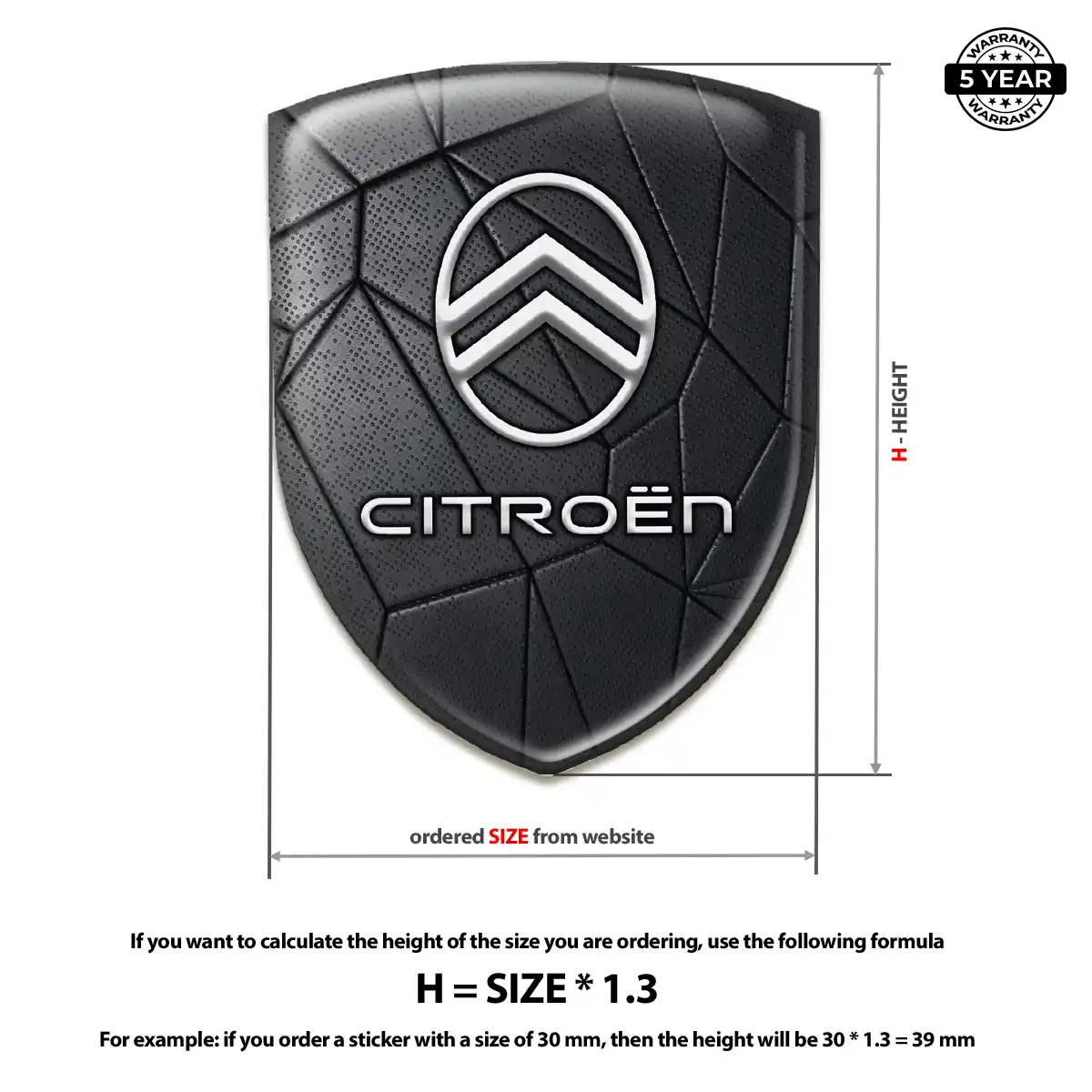 Citroen Crest Emblem Elite Finish
