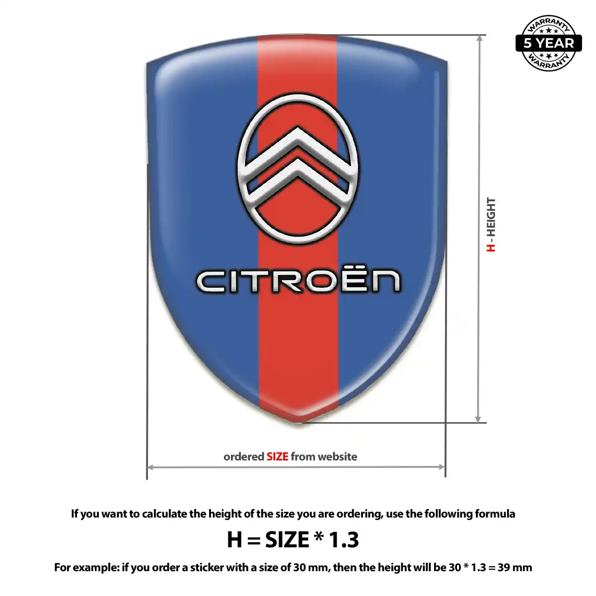 Citroen Crest Emblem Resin Elite