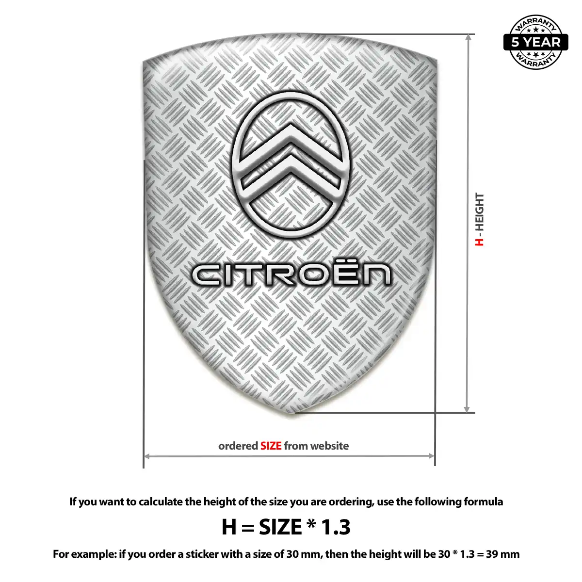 Citroen Crest Emblem Resin Luxe