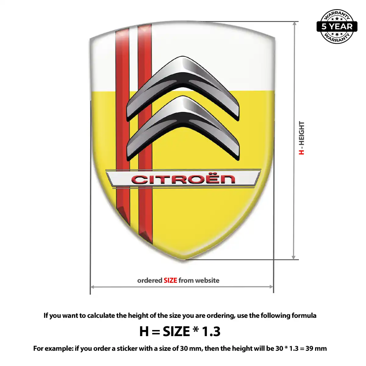 Citroen Crest Emblem Signature Grade