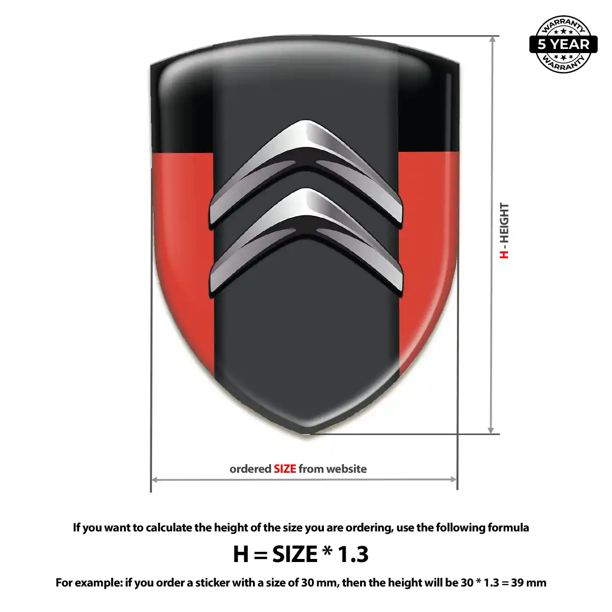 Citroen Crest Logo Emblem Exclusive Series
