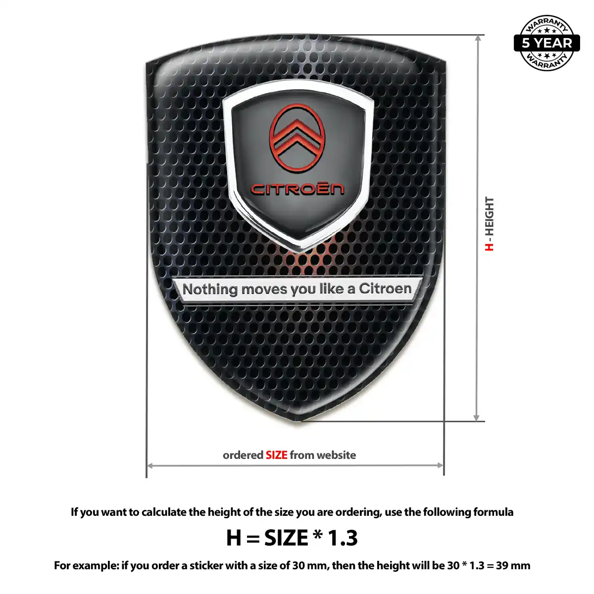 Citroen Crest Logo Emblem Interior Elegance